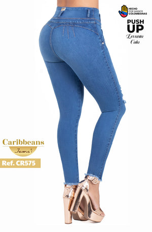 Ref. 037 -CR575 Jean Push Up Colombiano - Ropa Colombiana