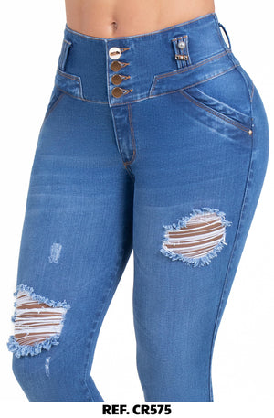 Ref. 037 -CR575 Jean Push Up Colombiano - Ropa Colombiana