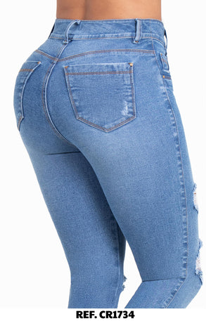 Ref. 037 -CR1734 Jean Push Up Colombiano - Ropa Colombiana