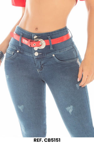 Ref. 041 -CB5151 Jeans Colombiano Push Up - Ropa Colombiana