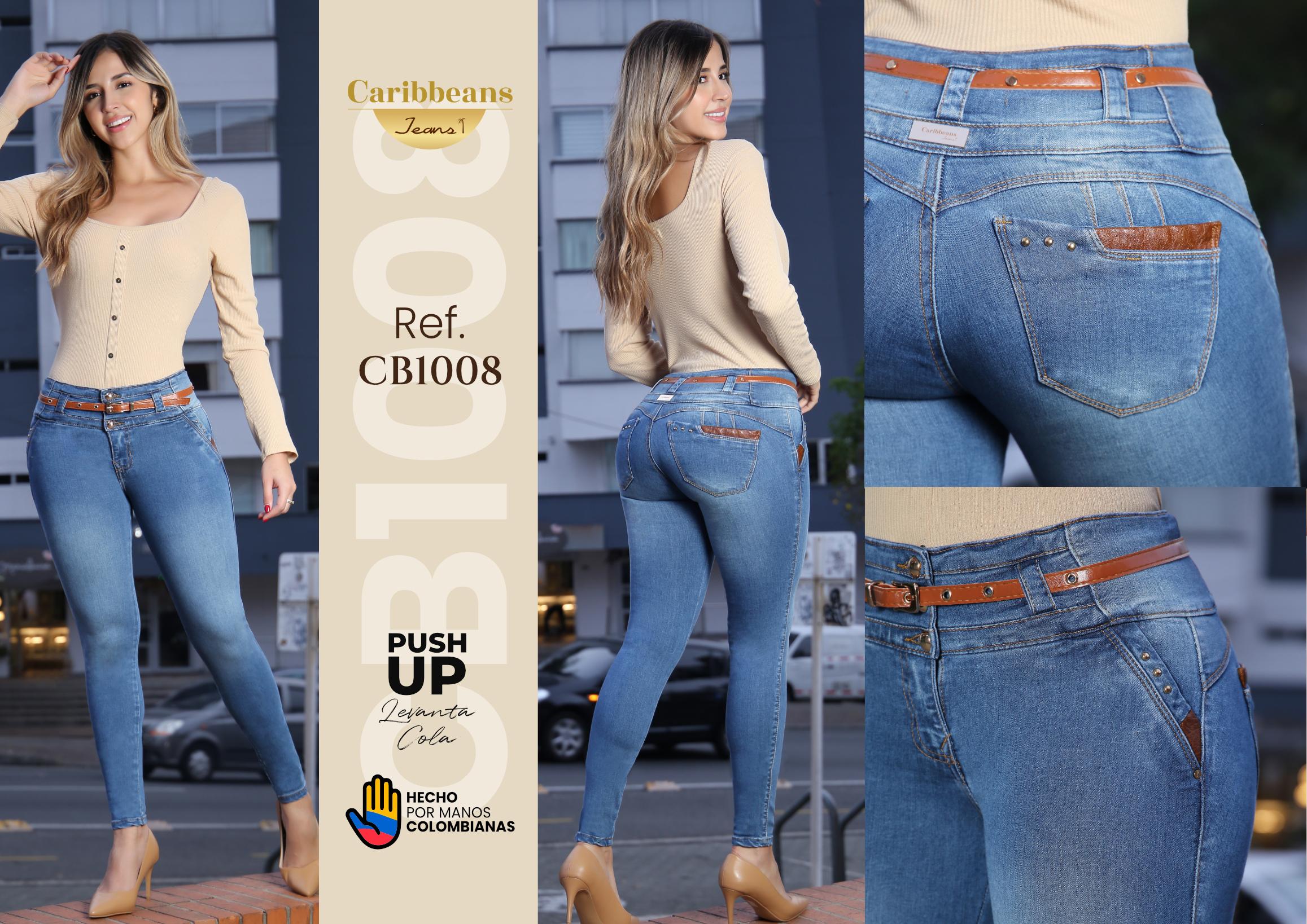 Ref. 041 -CB1008 Jeans Colombianos Push Up - Ropa Colombiana