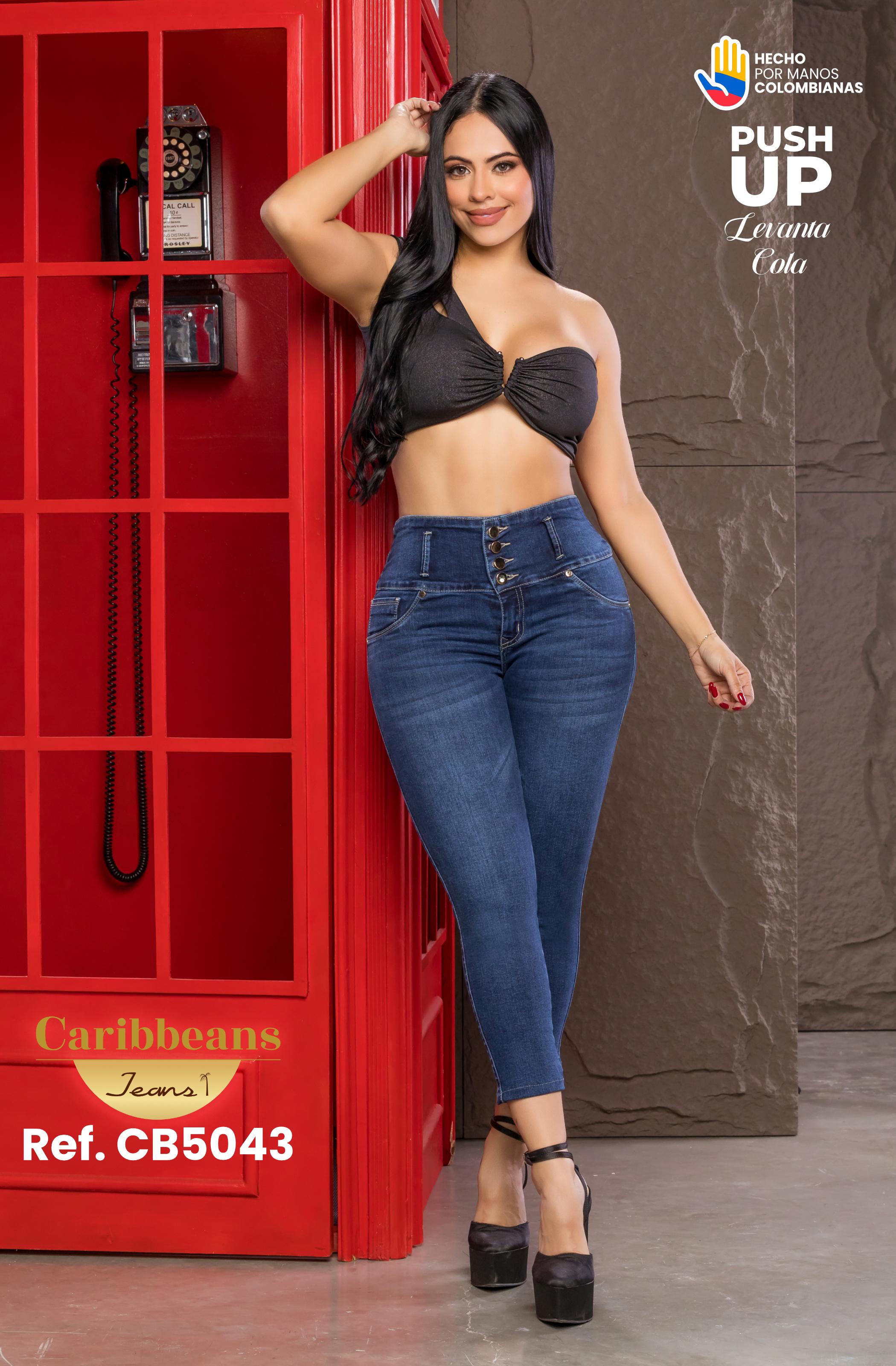 Ref. 041 -CB5043 Jean Levantacola - Ropa Colombiana