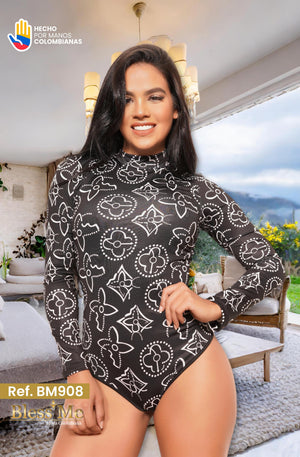 Ref. 058 -BM908 Bodysuit de moda Colombiana - Ropa Colombiana