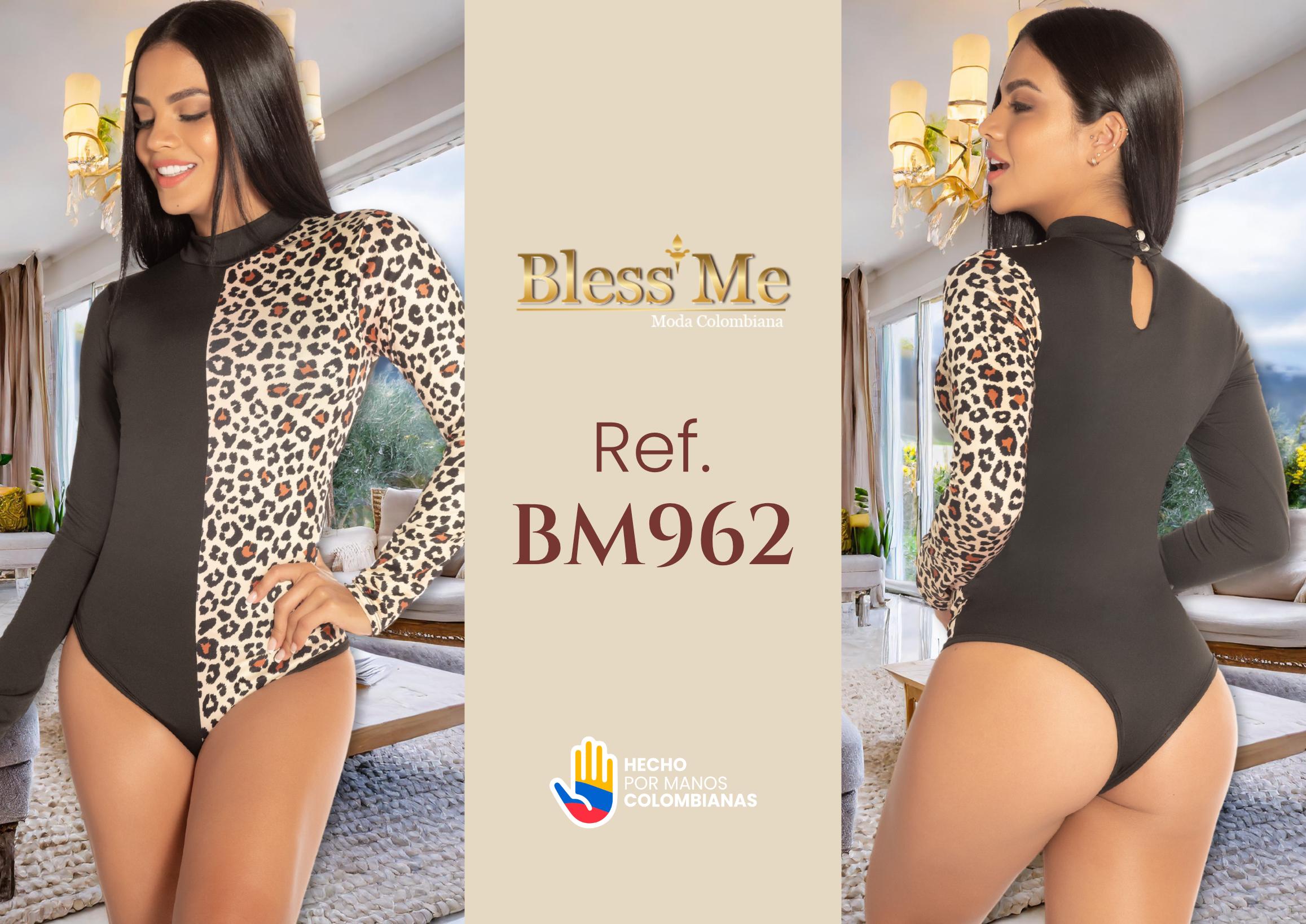 Ref. 071 -BM962 Bodysuit Con latex interno efecto reductor - Ropa Colombiana