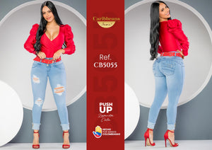 Ref. 041 -CB5055 Jean Levanta cola de moda - Ropa Colombiana
