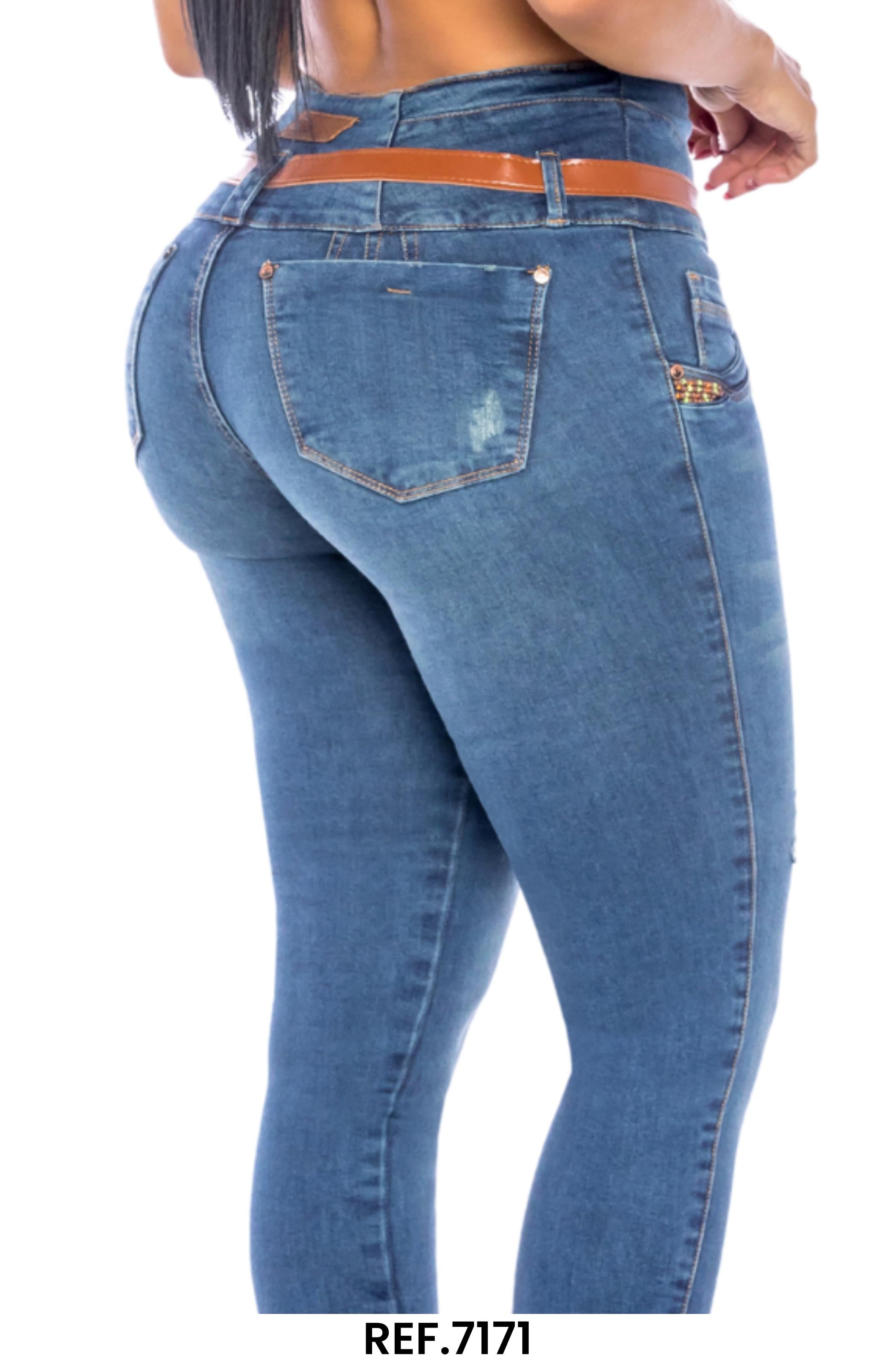 Ref. 006 -7171 Jeans Colombianos Levantacola - Ropa Colombiana