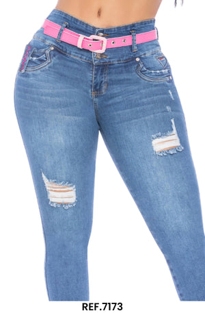 Ref. 006 -7173 Jeans Colombianos Levantacola - Ropa Colombiana