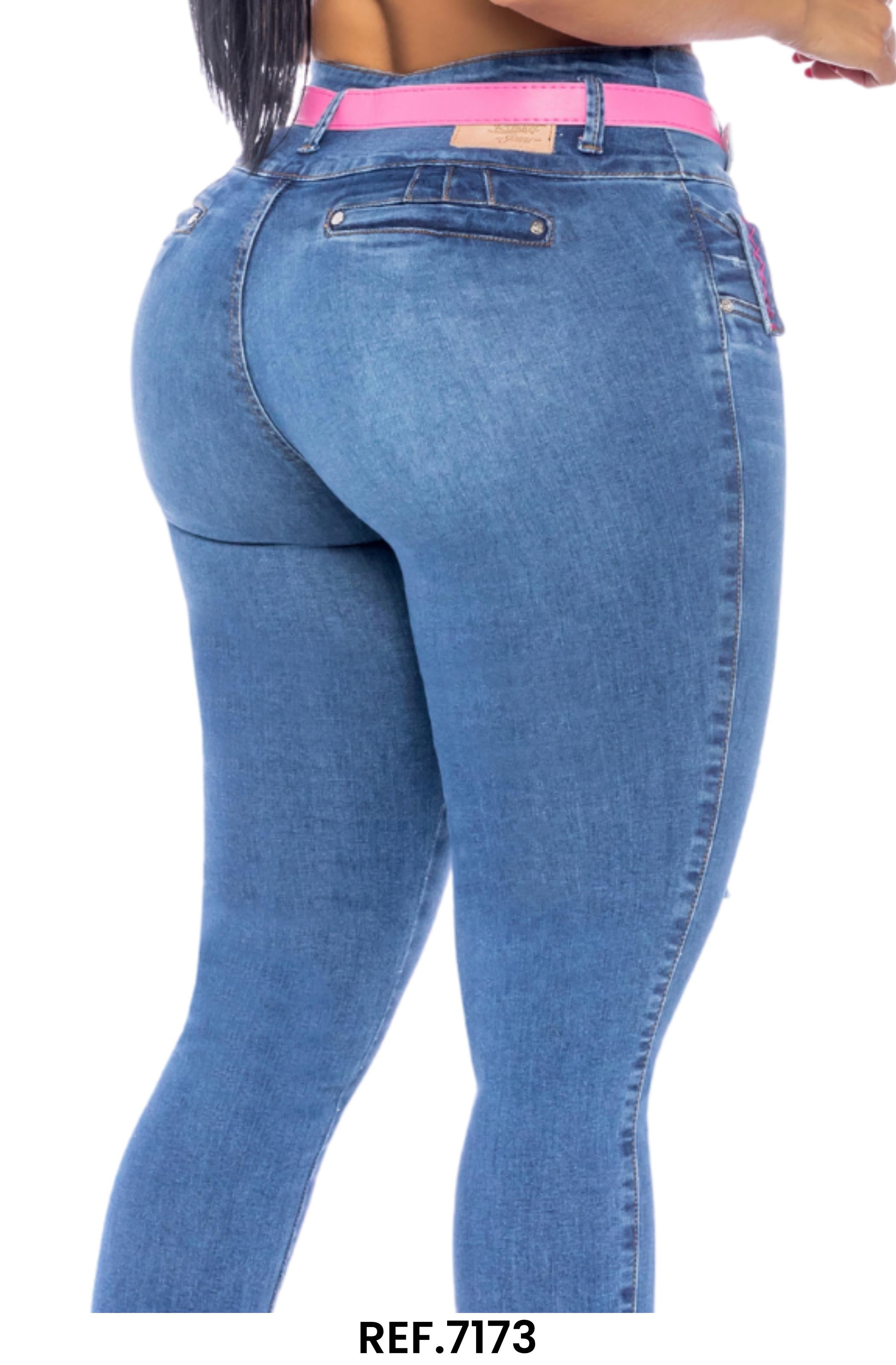 Ref. 006 -7173 Jeans Colombianos Levantacola - Ropa Colombiana