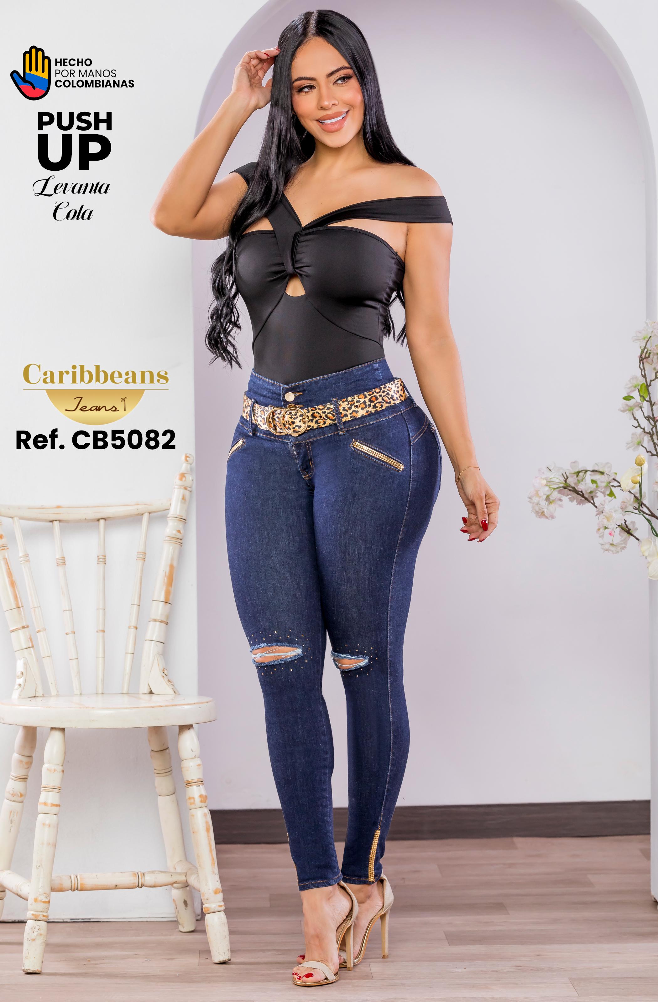 Ref. 041 -CB5082 Jean Levantacola Colombiano - Ropa Colombiana
