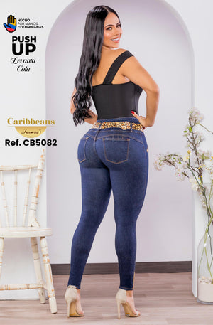 Ref. 041 -CB5082 Jean Levantacola Colombiano - Ropa Colombiana