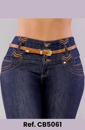 Ref. 041 -CB5061 Jean levanta cola Colombiano - Ropa Colombiana