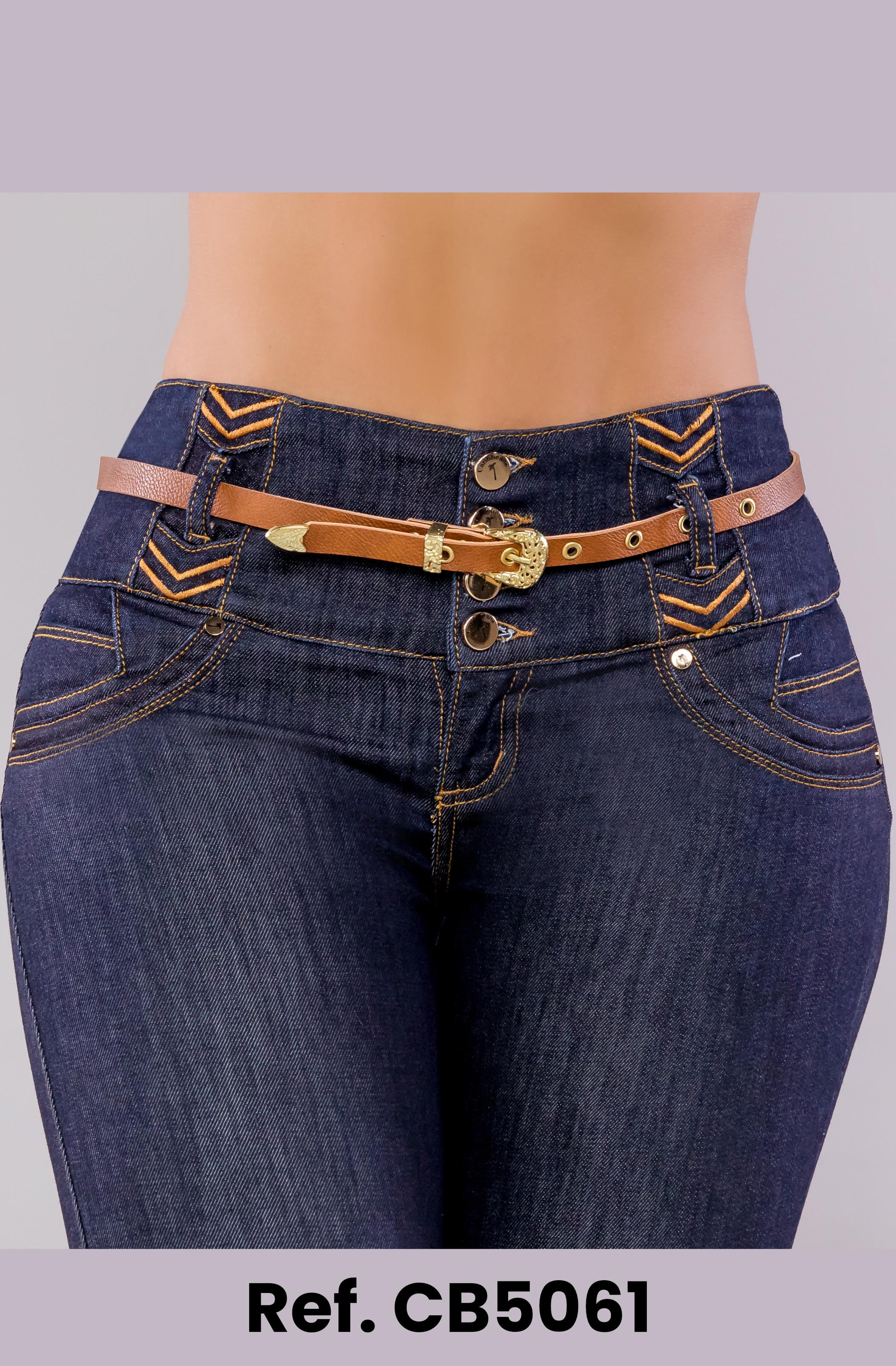 Ref. 041 -CB5061 Jean levanta cola Colombiano - Ropa Colombiana