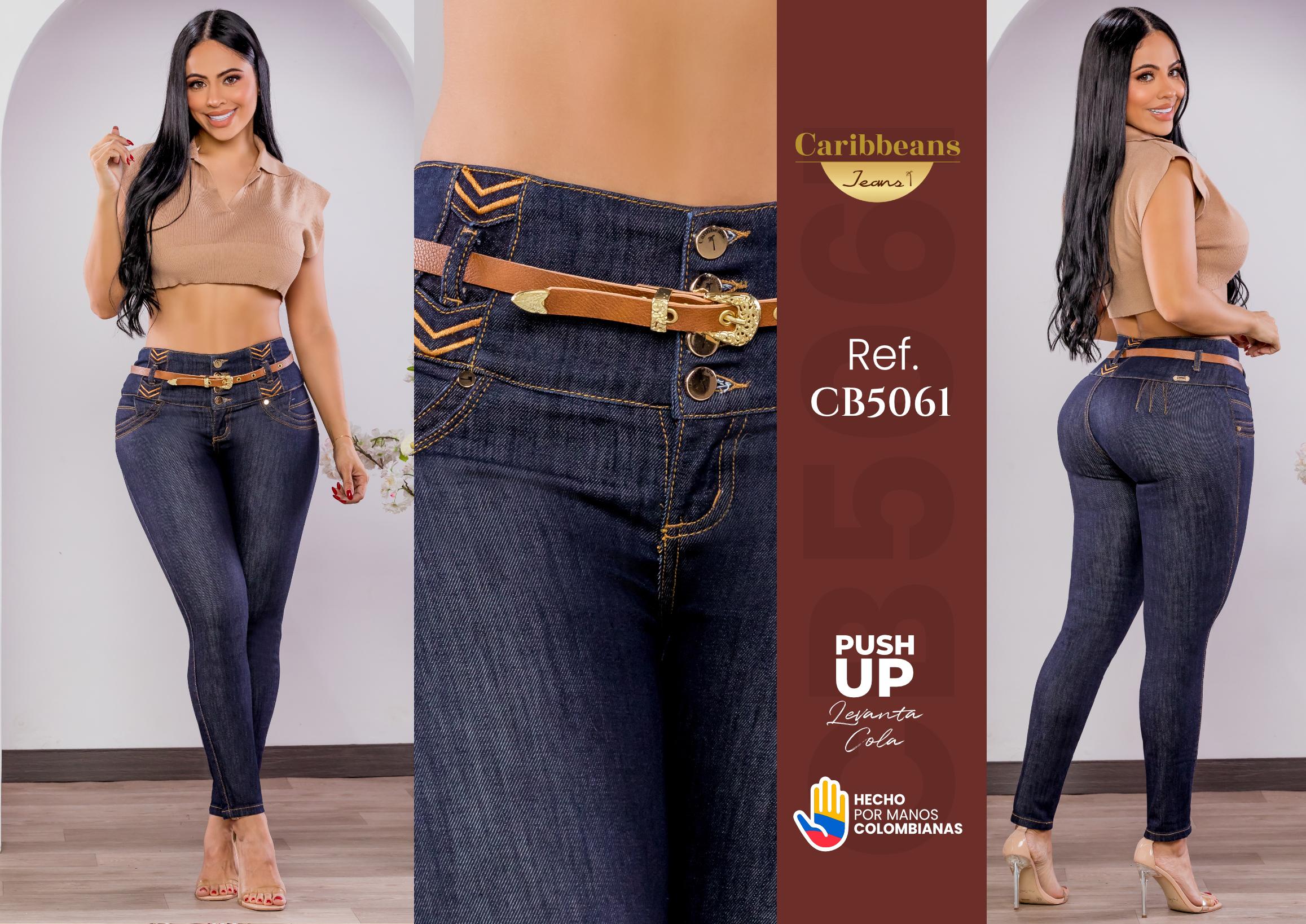 Ref. 041 -CB5061 Jean levanta cola Colombiano - Ropa Colombiana