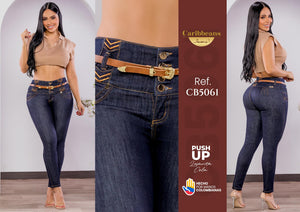 Ref. 041 -CB5061 Jean levanta cola Colombiano - Ropa Colombiana