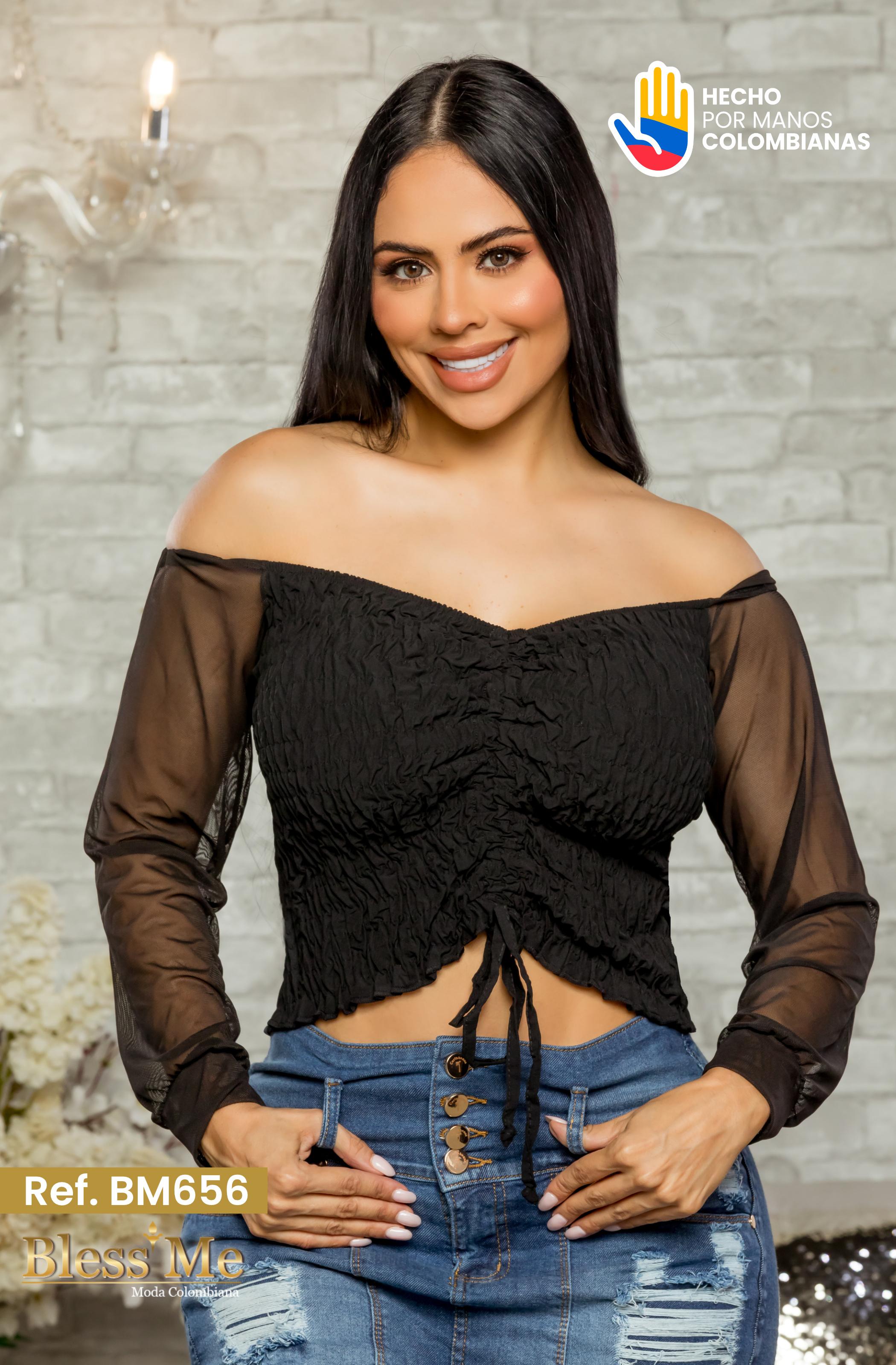 Ref. 071 -BM656 Blusa colombiana Bless me - Ropa Colombiana