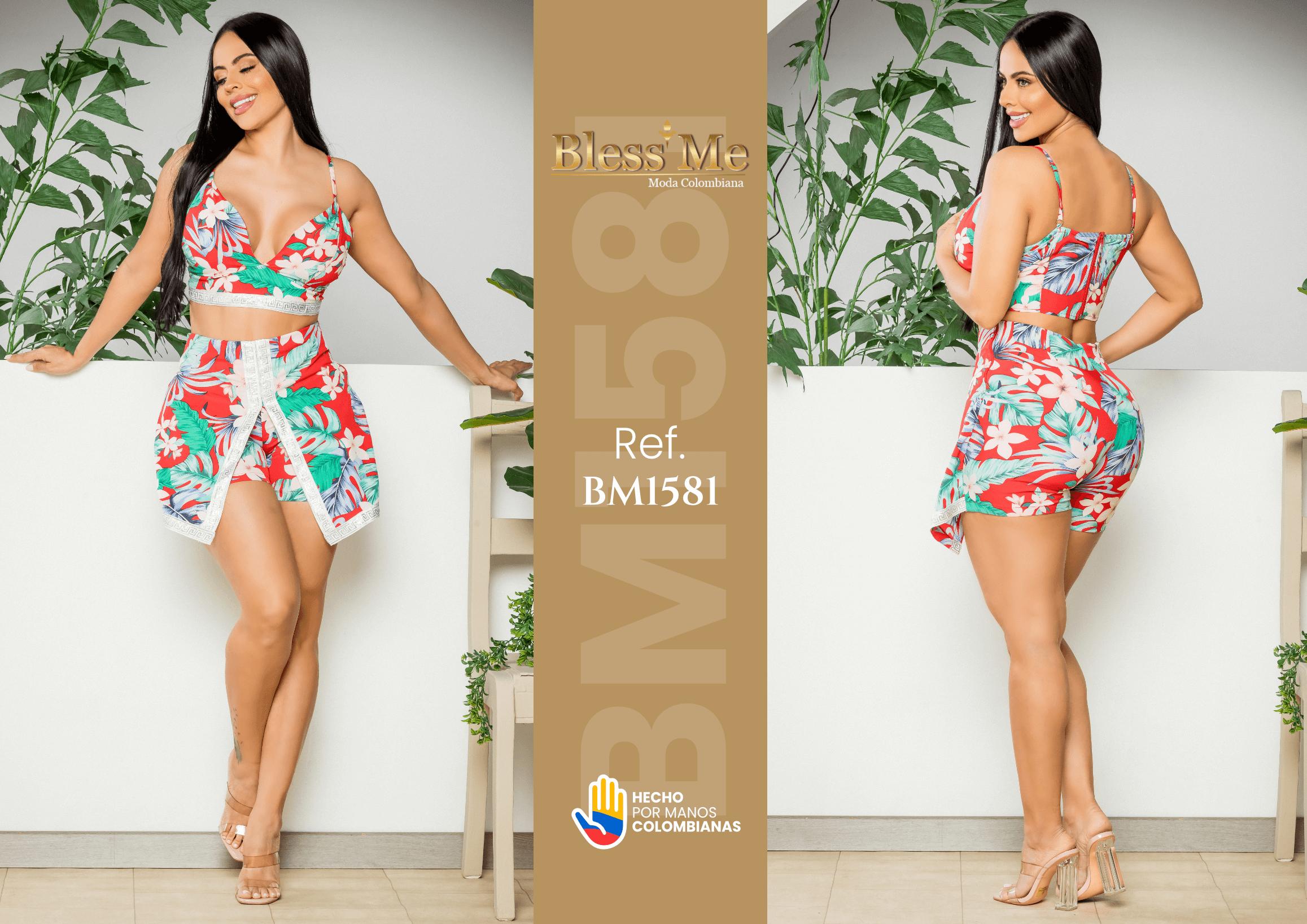 Ref. 058 -BM1581 Conjunto colombiano short - Ropa Colombiana