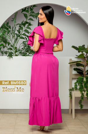 Ref. 058 -BM1680 Conjunto Largo Colombiano - Ropa Colombiana