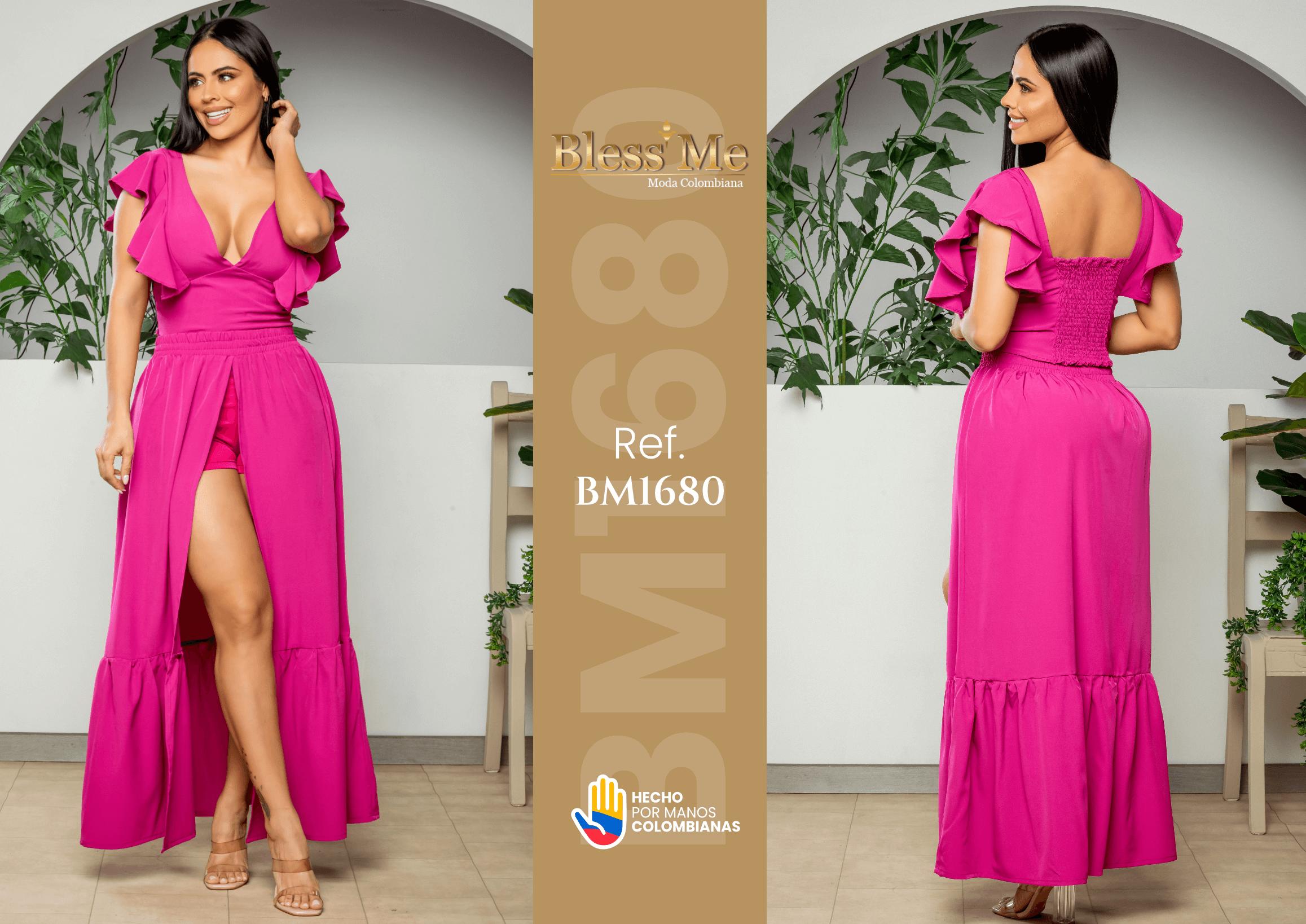 Ref. 058 -BM1680 Conjunto Largo Colombiano - Ropa Colombiana