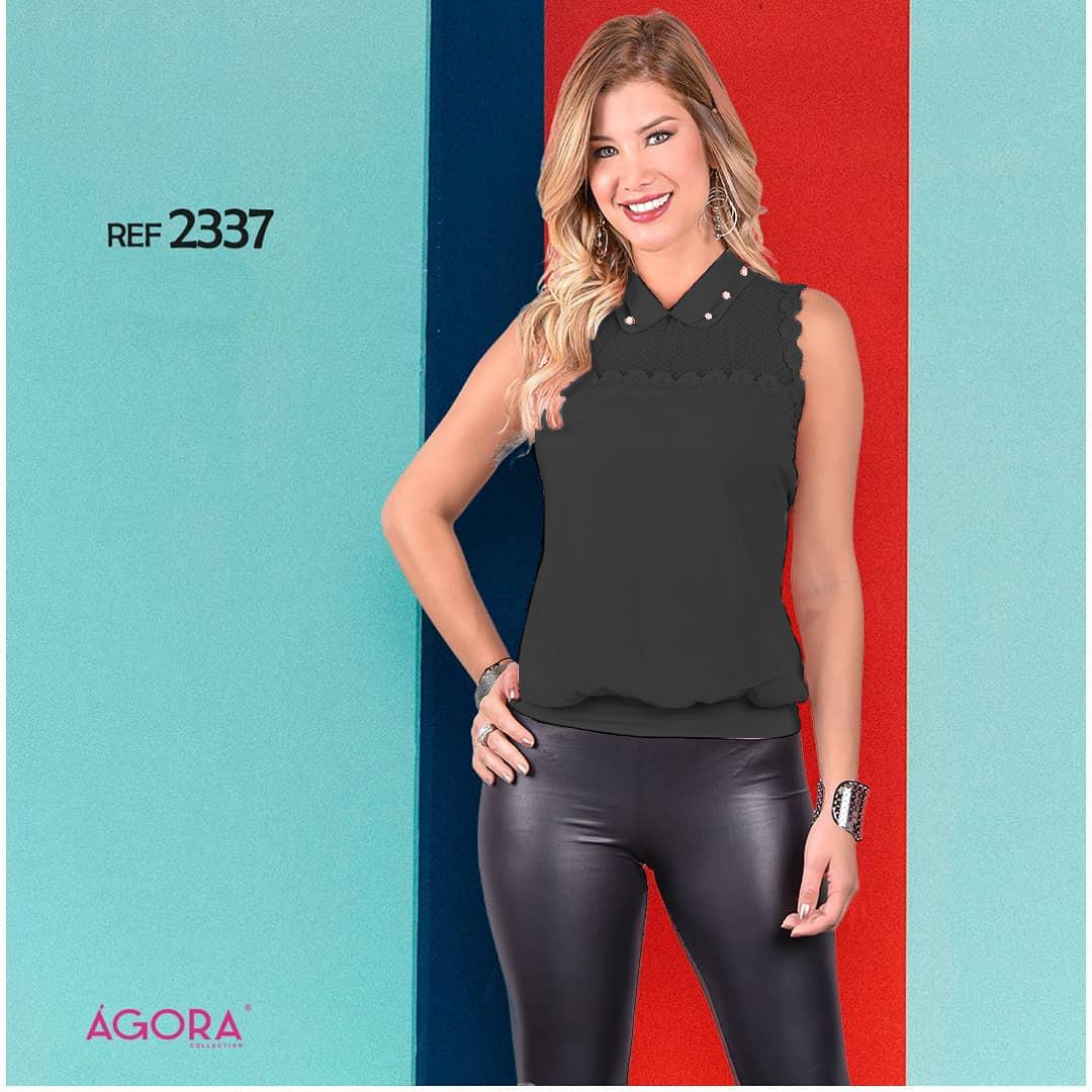 Ref. 055 -2337 Blusa sin mangas de materiales y diseño Colombianos - Ropa Colombiana