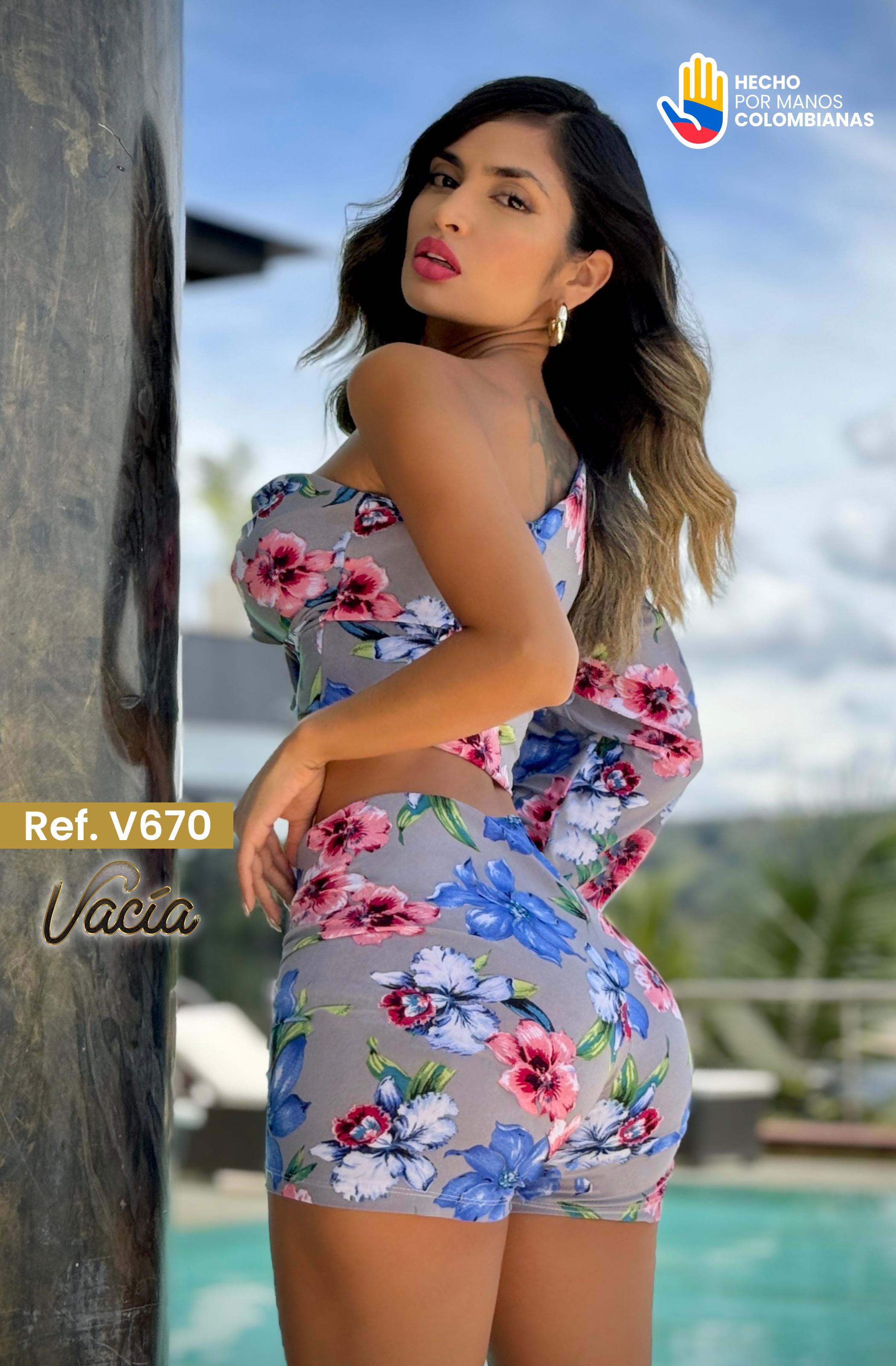 Ref. 049 -V670 Conjunto short - Ropa Colombiana