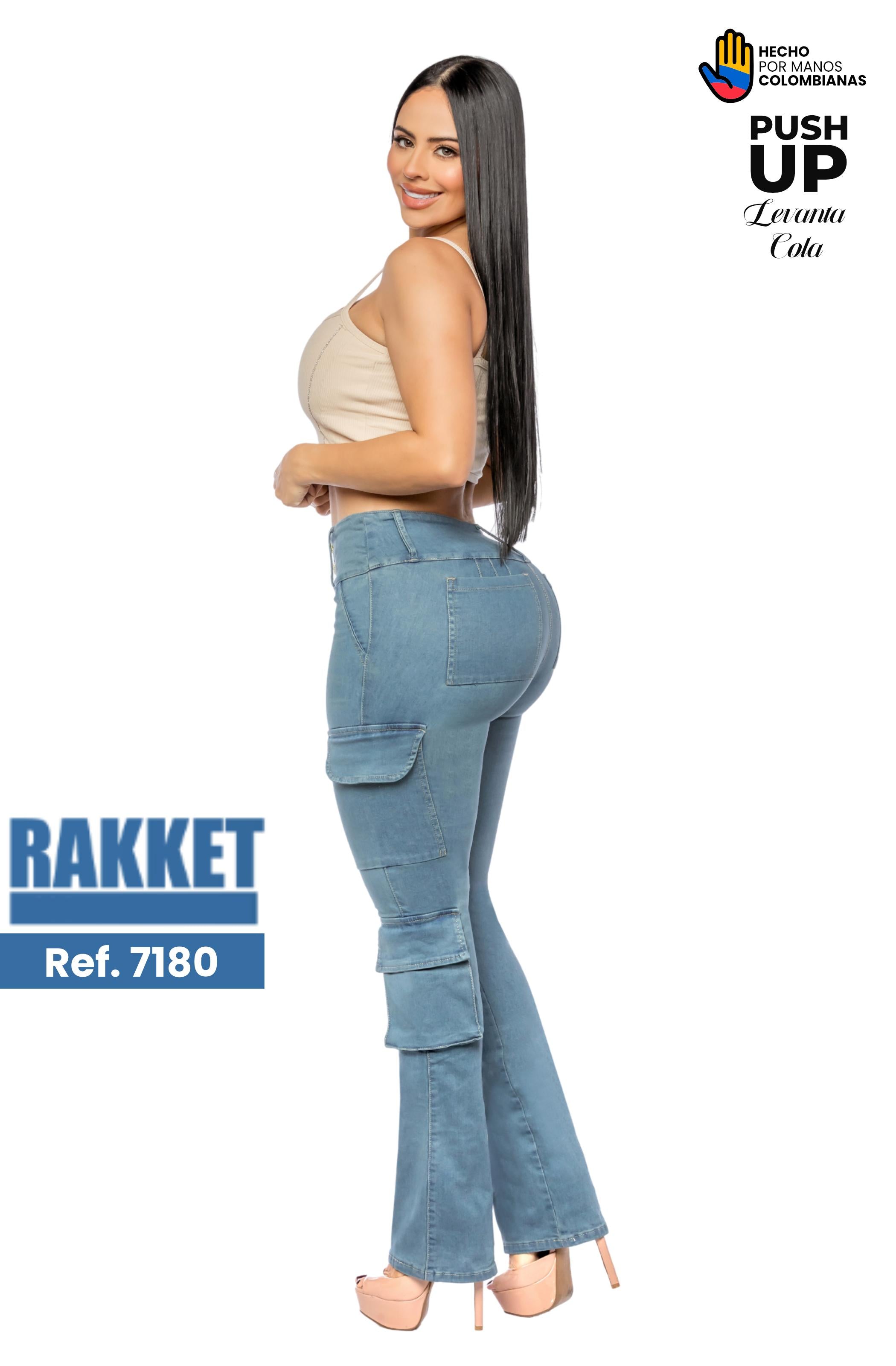 Ref. 006 -7180 Pantalón tipo Cargo Push Up - Ropa Colombiana