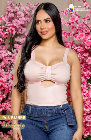 Ref. 071 -BM658 Blusa boutique colombiana - Ropa Colombiana