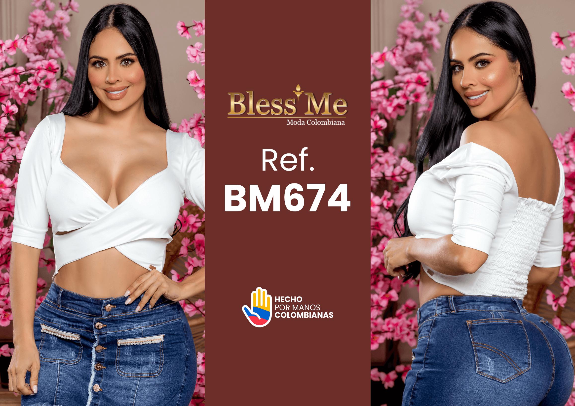 Ref. 082 -BM674 Blusa colombiana - Ropa Colombiana