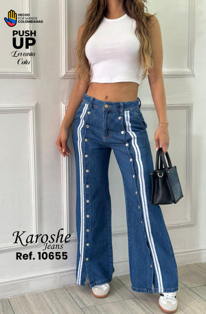 Ref. 120554 -K10655 Jean Colombiano Levantacola Push Up - Ropa Colombiana