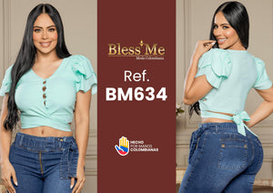 Ref. 058 -BM634 Blusas Exclusivas Modernas Colombianas - Ropa Colombiana