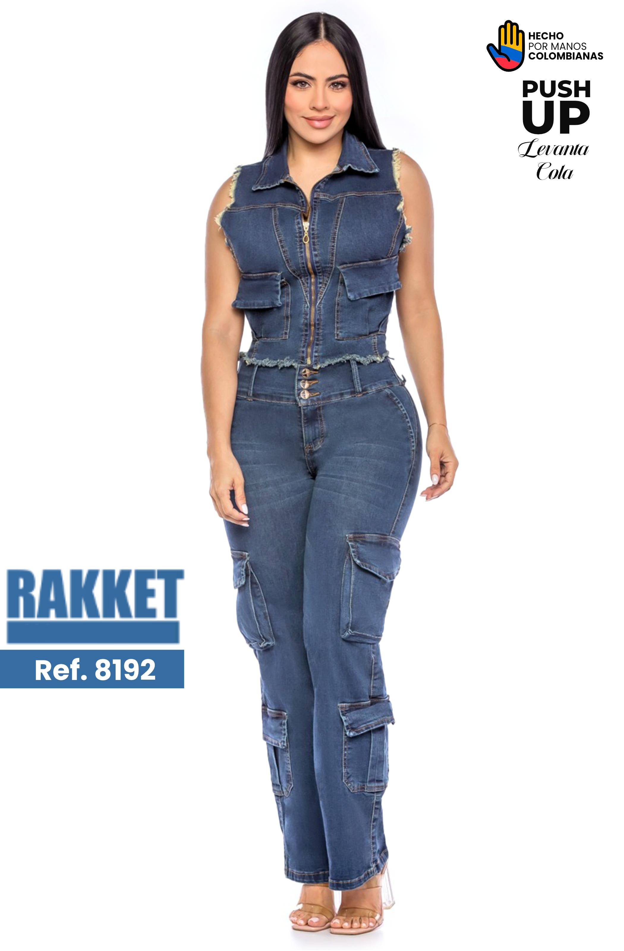 Ref. 006 -8192 Conjunto Largo Push Up con Chaleco
