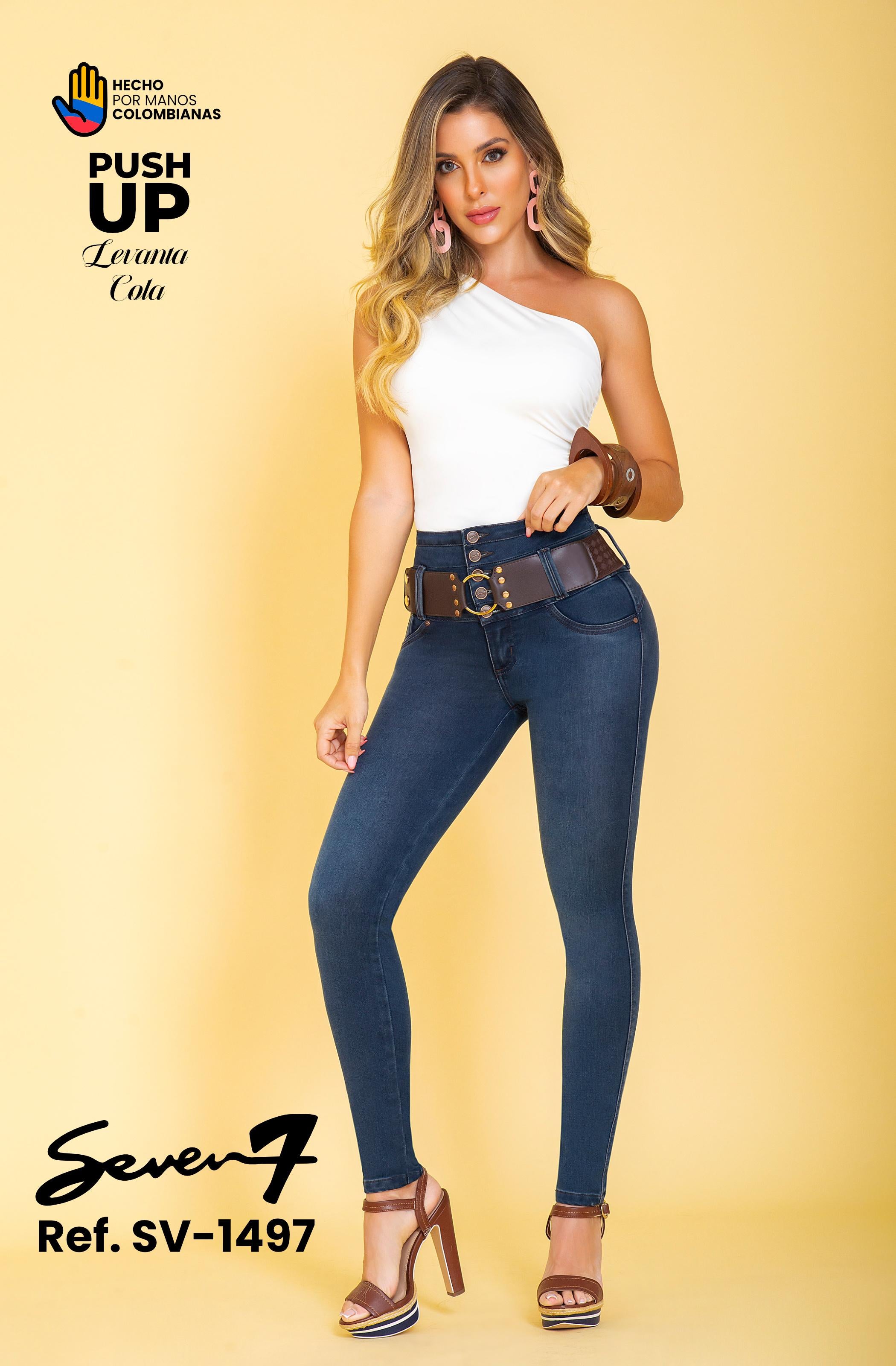 Ref. 053 -SV-1497 Jean Colombiano Push Up sin bolsillos