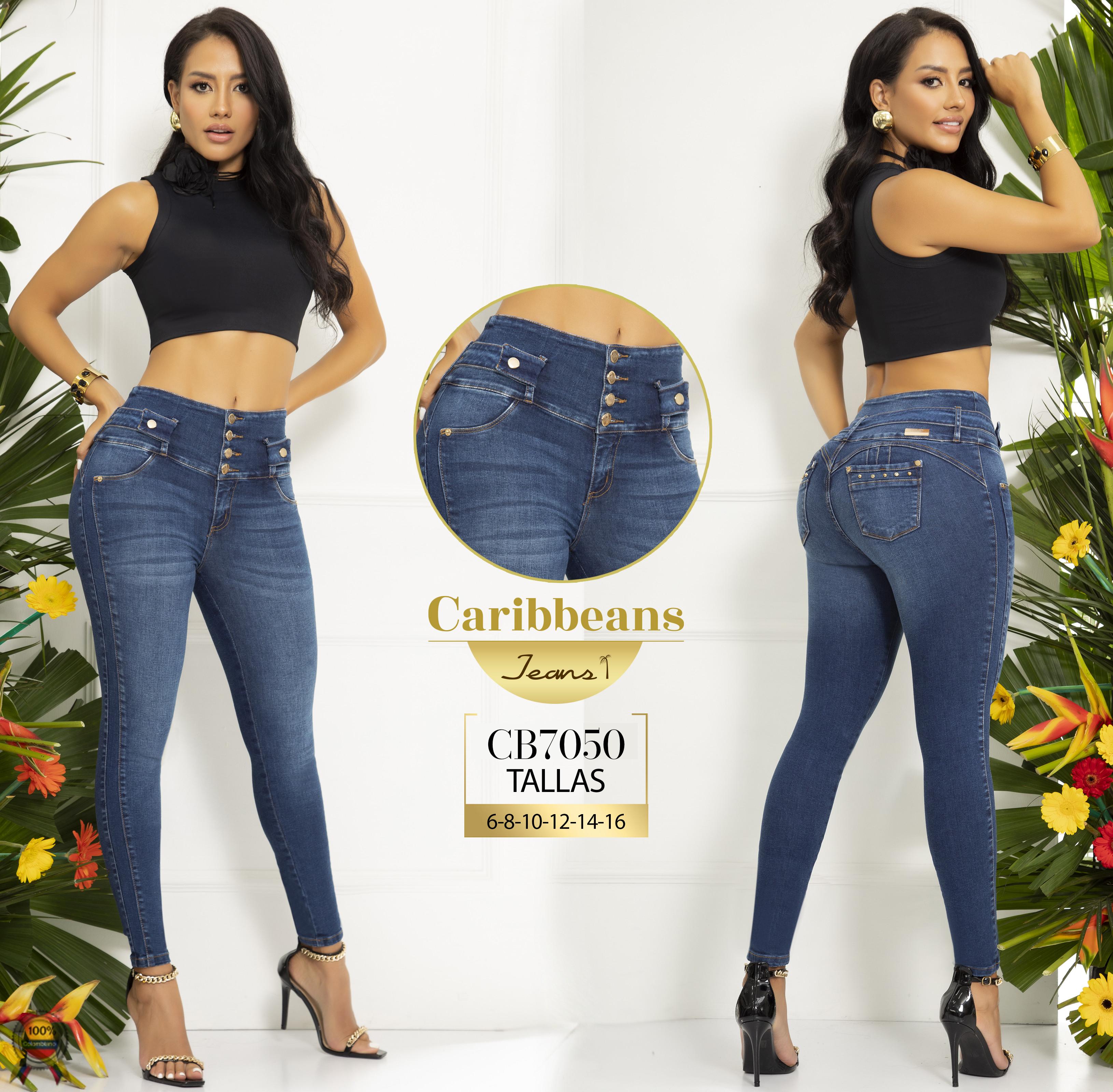 Ref. 063 -CB7050 Jean Colombiano Levantacola - Ropa Colombiana
