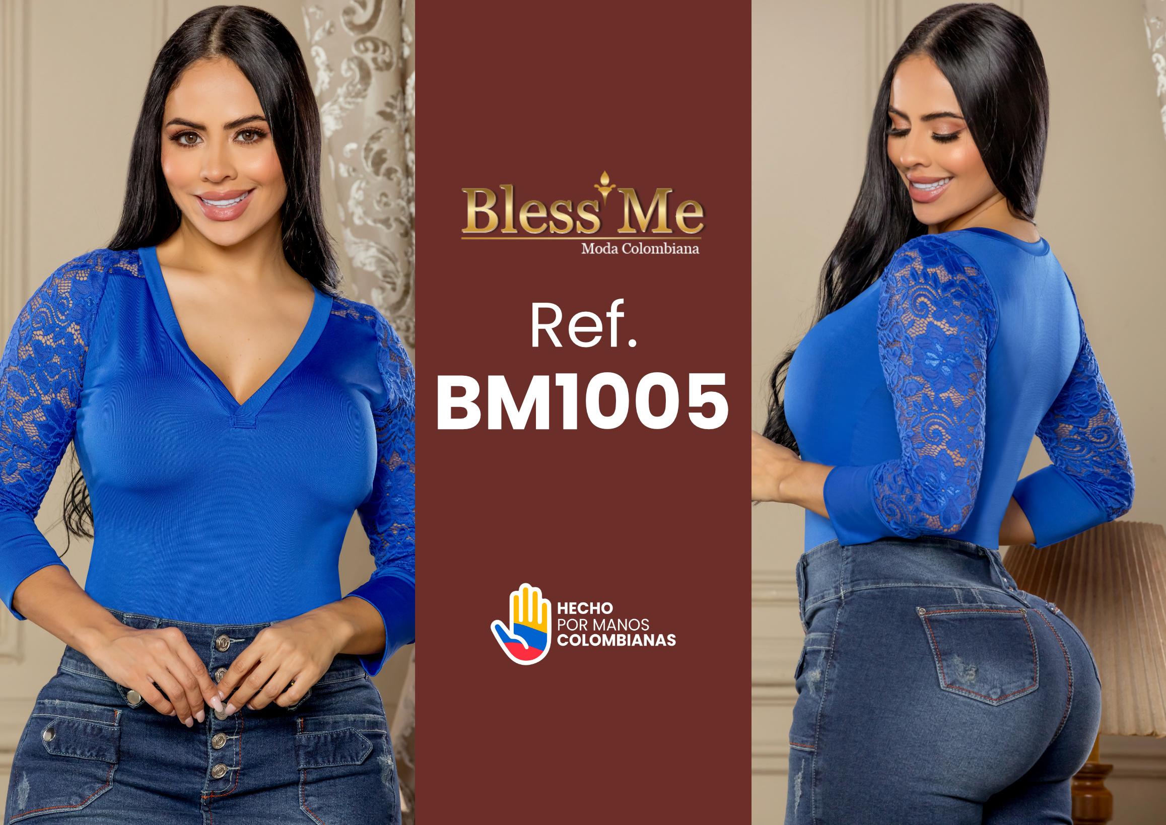 Ref. 058 -BM1005 Blusa boutique con mangas estilo moderno - Ropa Colombiana