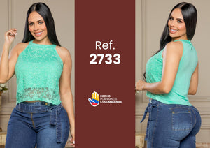 Ref. 015 -2733 Blusa Halter Dama - Ropa Colombiana
