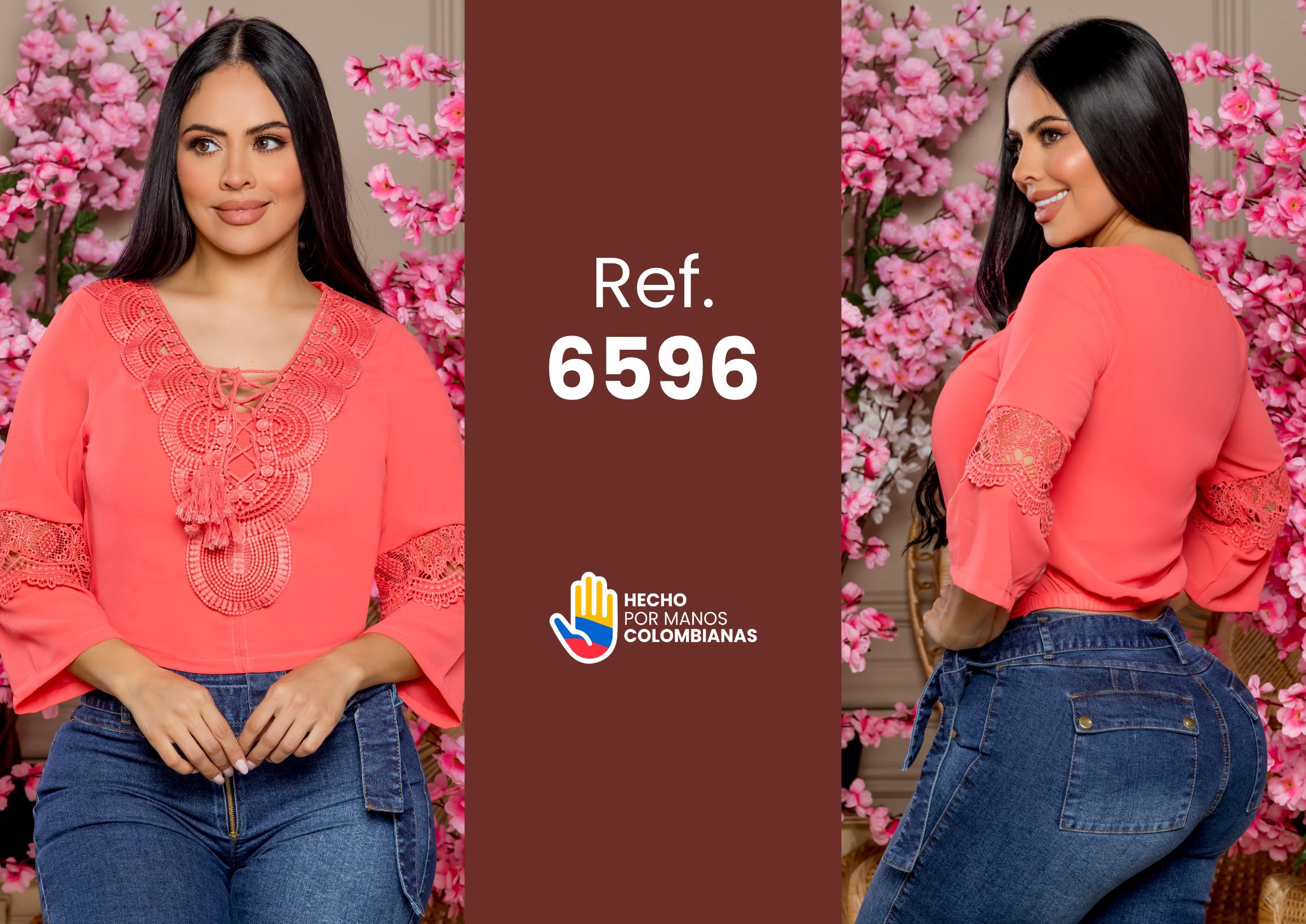 Ref. 015 -6596 Blusa Sexy Dama - Ropa Colombiana