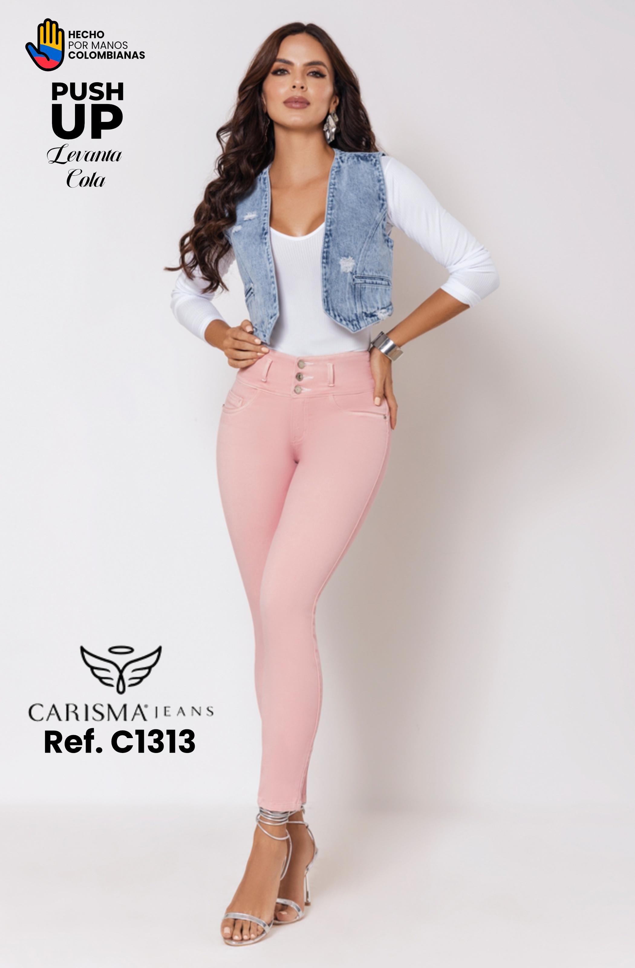Ref. 070 -C1313 Jeans sin Bolsillos Levantacola Push Up - Ropa Colombiana