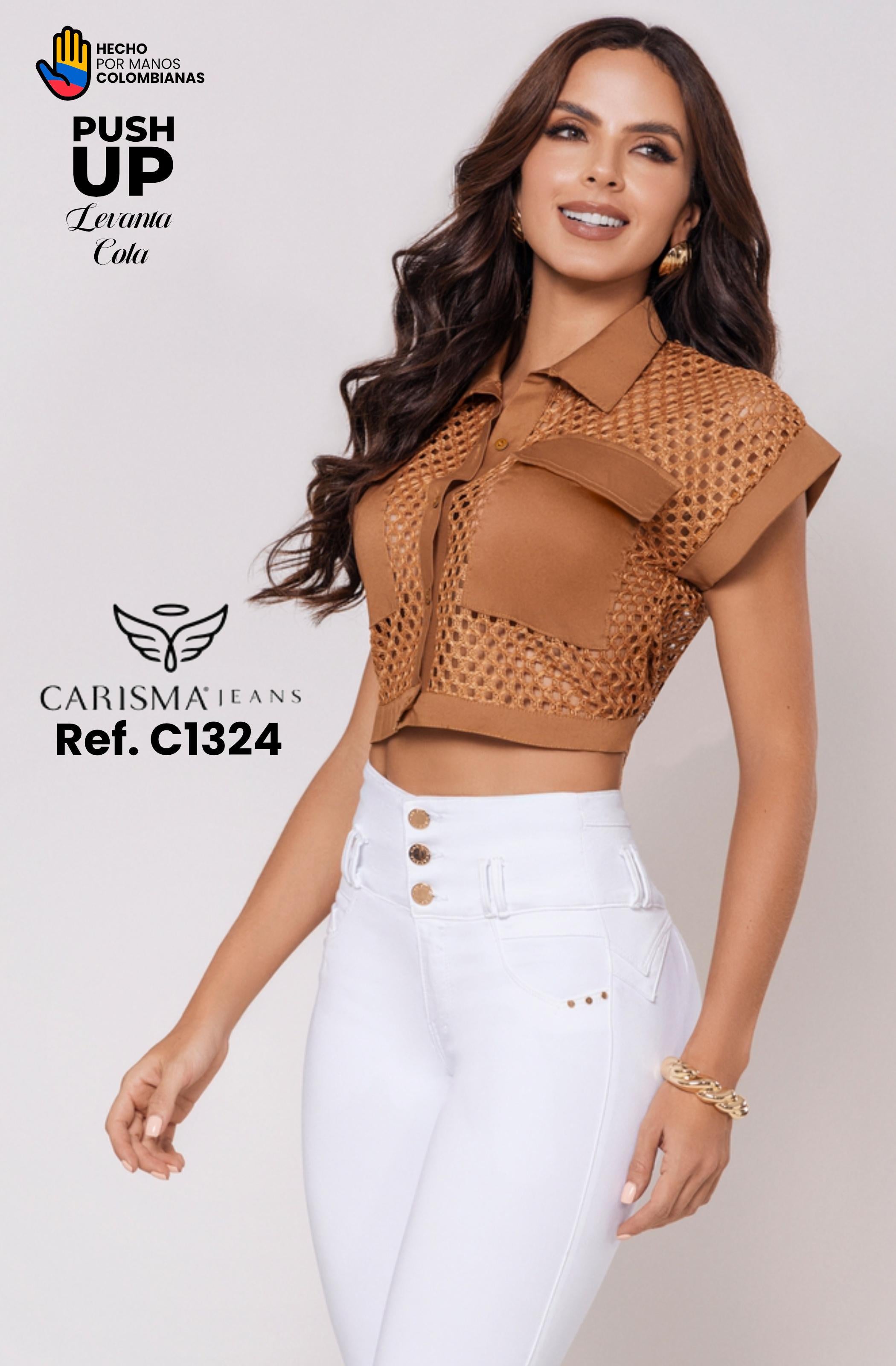 Ref. 070 -C1324 Short Capri Levantacola Push Up - Ropa Colombiana