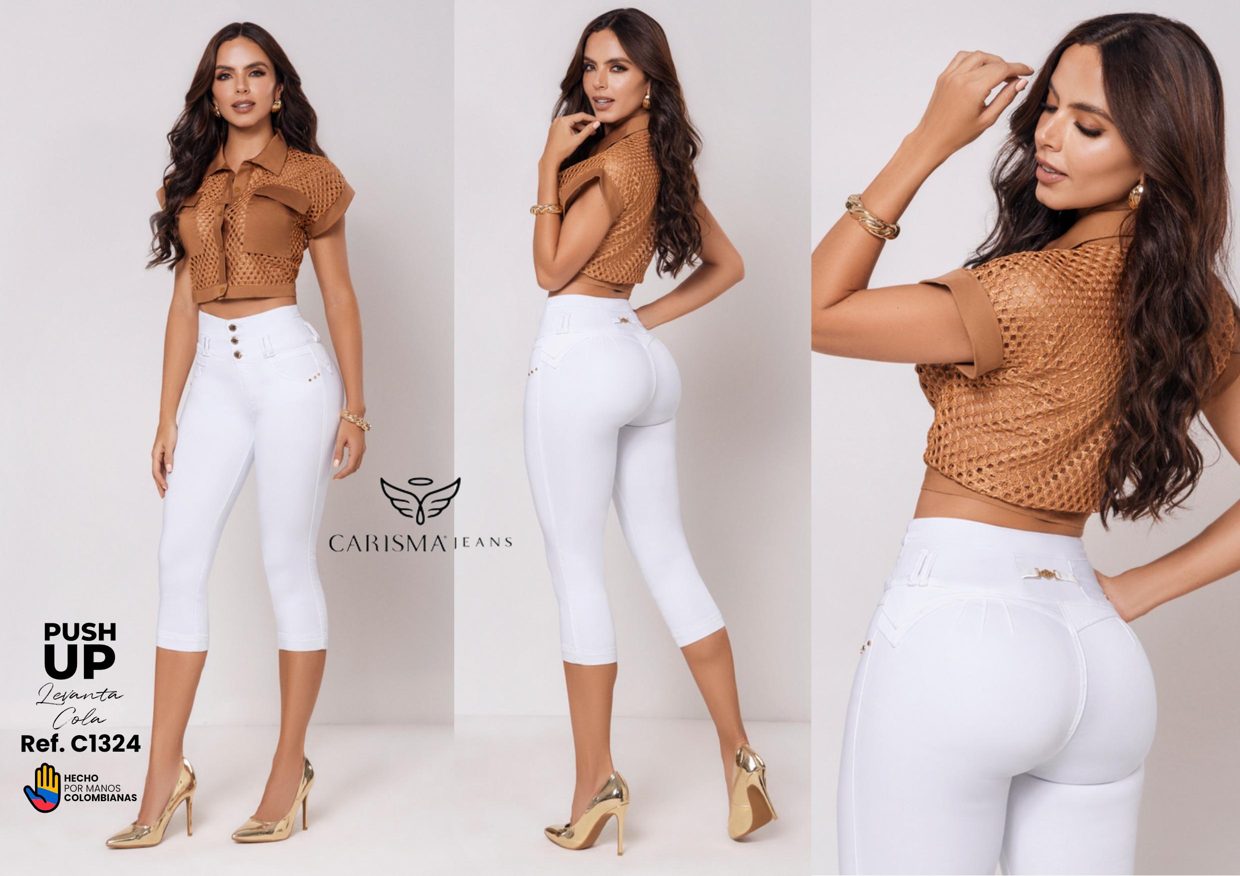 Ref. 070 -C1324 Short Capri Levantacola Push Up - Ropa Colombiana