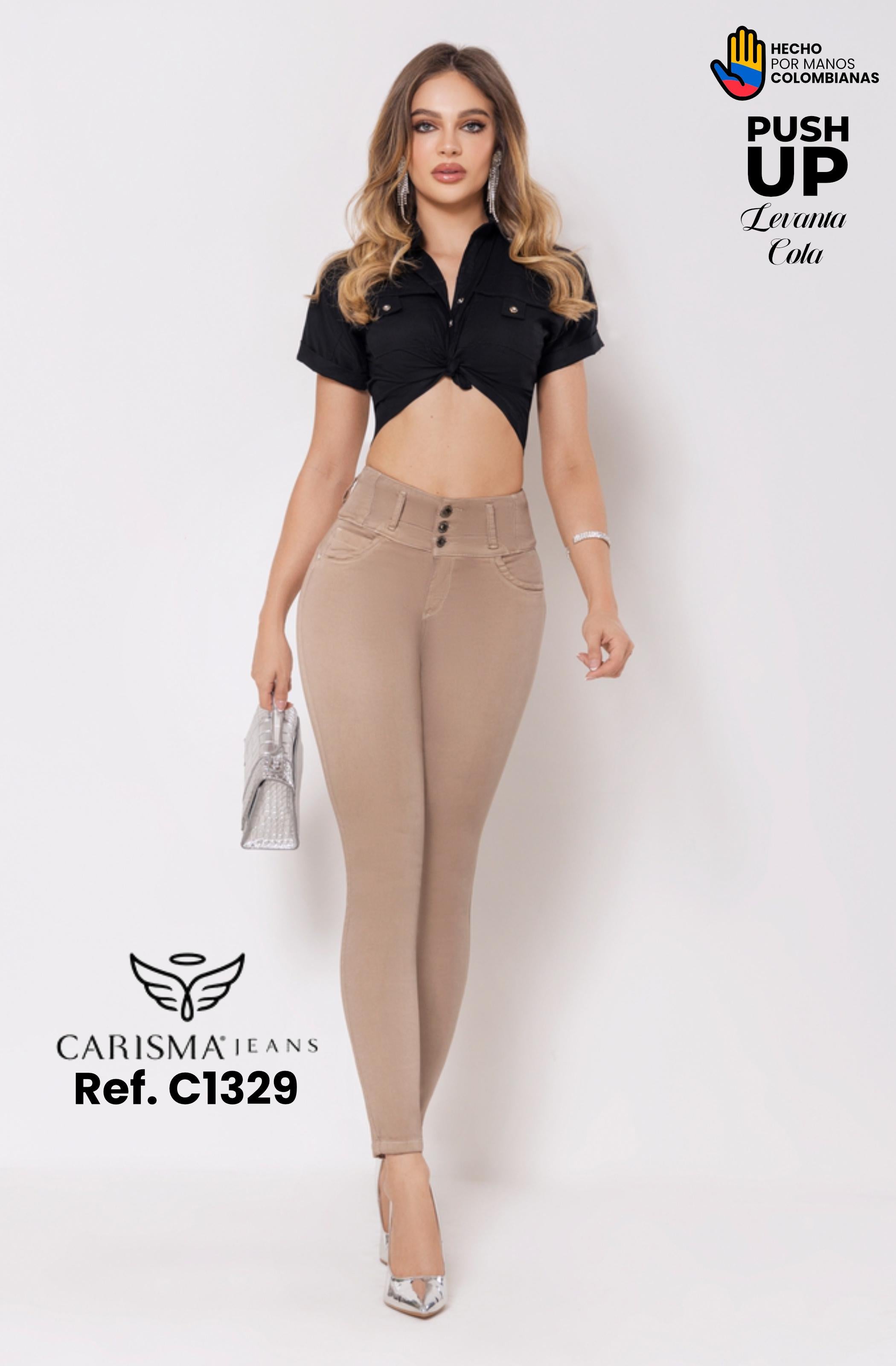 Ref. 070 -C1329 Jean Push Up Levantacola - Ropa Colombiana