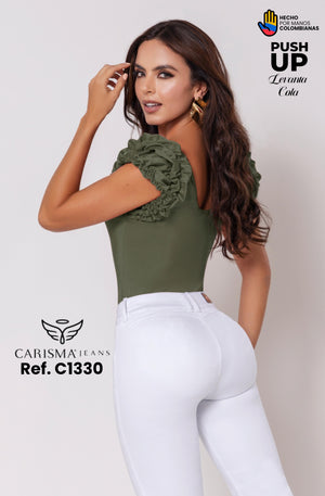 Ref. 070 -C1330 Jean Push Up Levantacola Colombiano - Ropa Colombiana