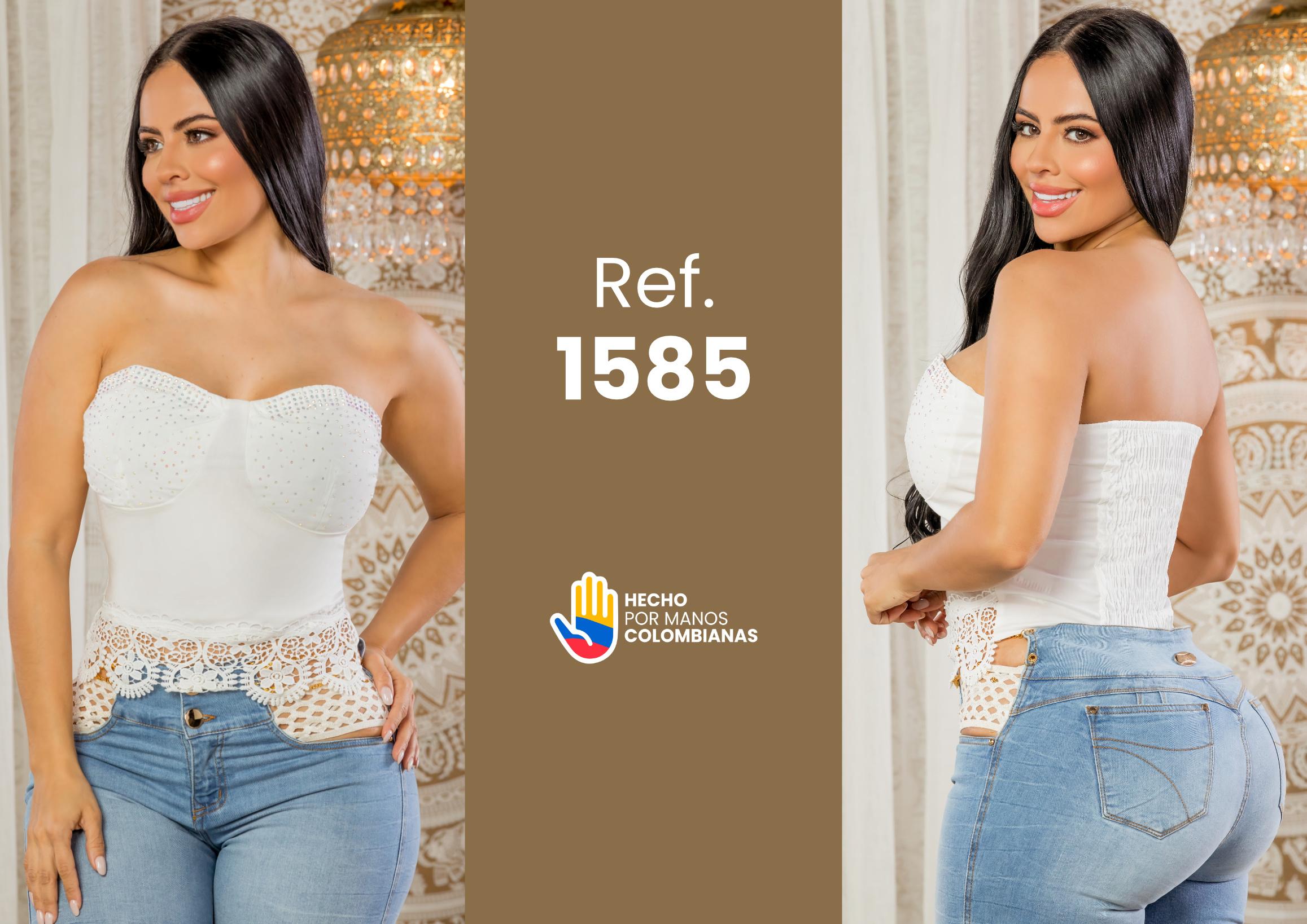 Ref. 005 -1585 Blusa Escote Corazón - Ropa Colombiana