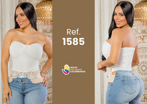 Ref. 005 -1585 Blusa Escote Corazón - Ropa Colombiana