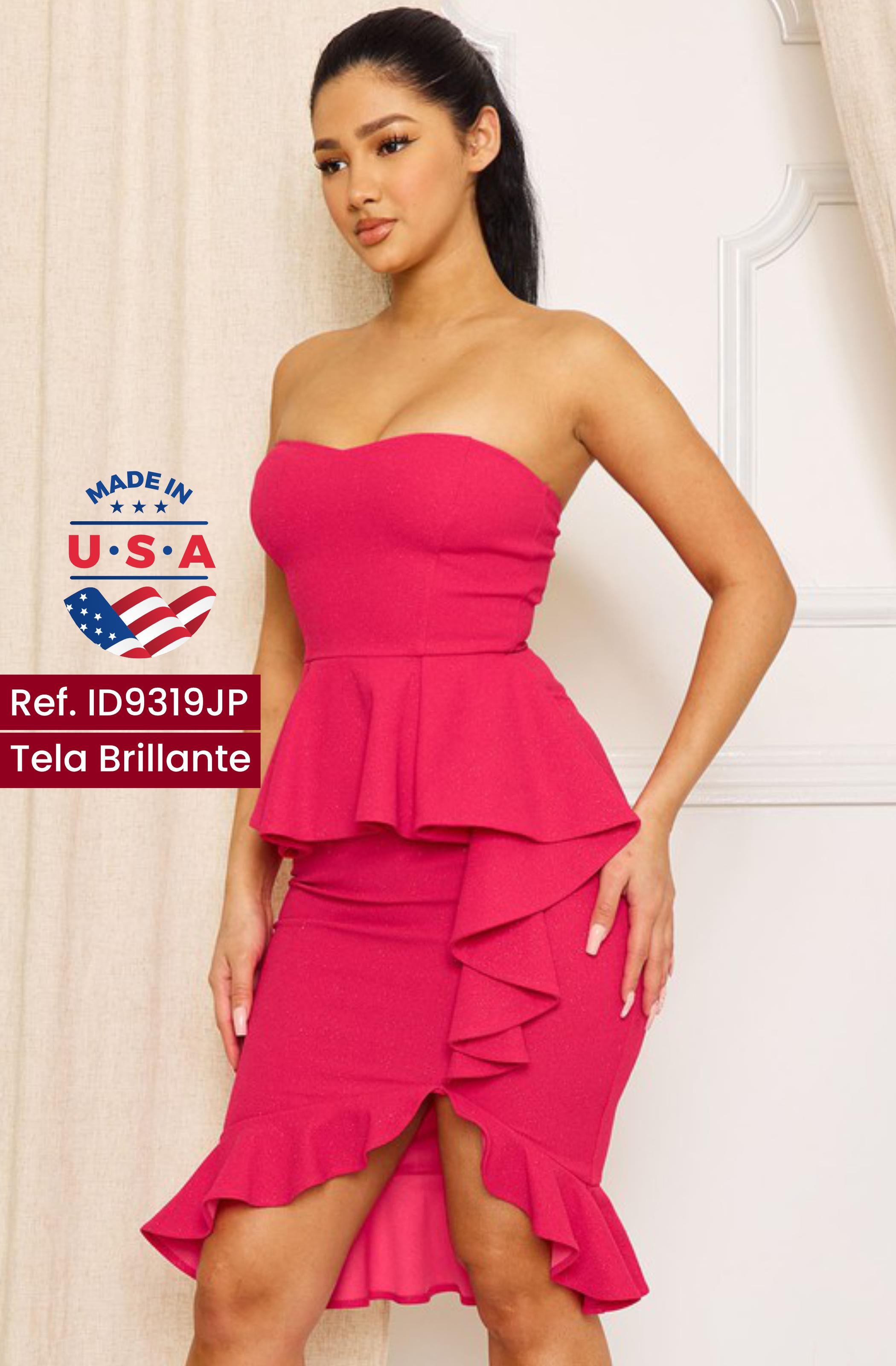 Ref. 003 -ID9319JP Vestido de Fiesta Corto - Ropa Colombiana