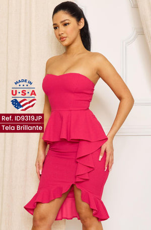 Ref. 003 -ID9319JP Vestido de Fiesta Corto - Ropa Colombiana