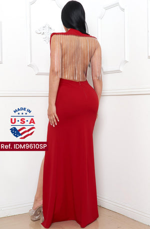 Ref. 003 -IDM9610SP Vestido de Fiesta Largo - Ropa Colombiana