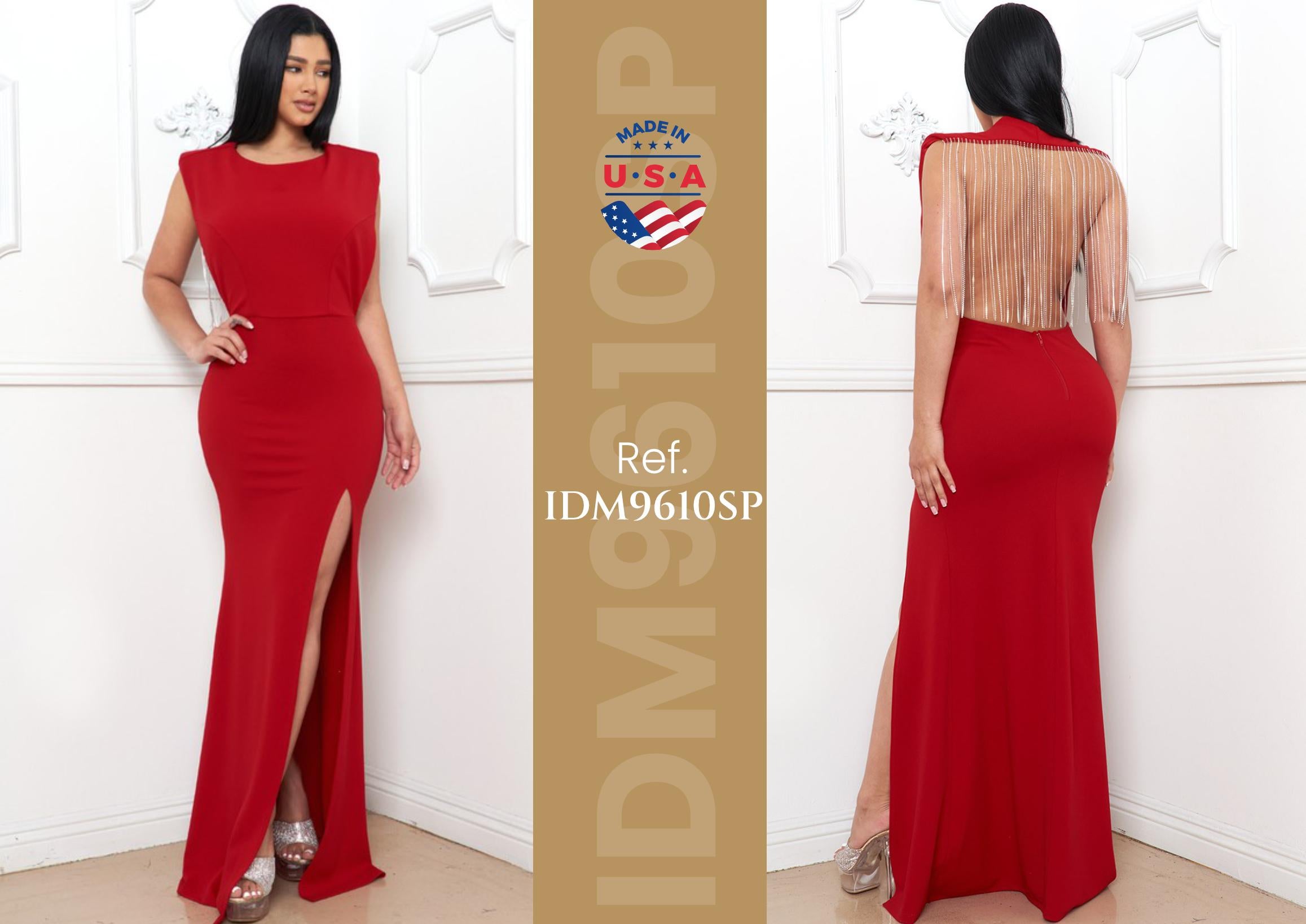 Ref. 003 -IDM9610SP Vestido de Fiesta Largo - Ropa Colombiana