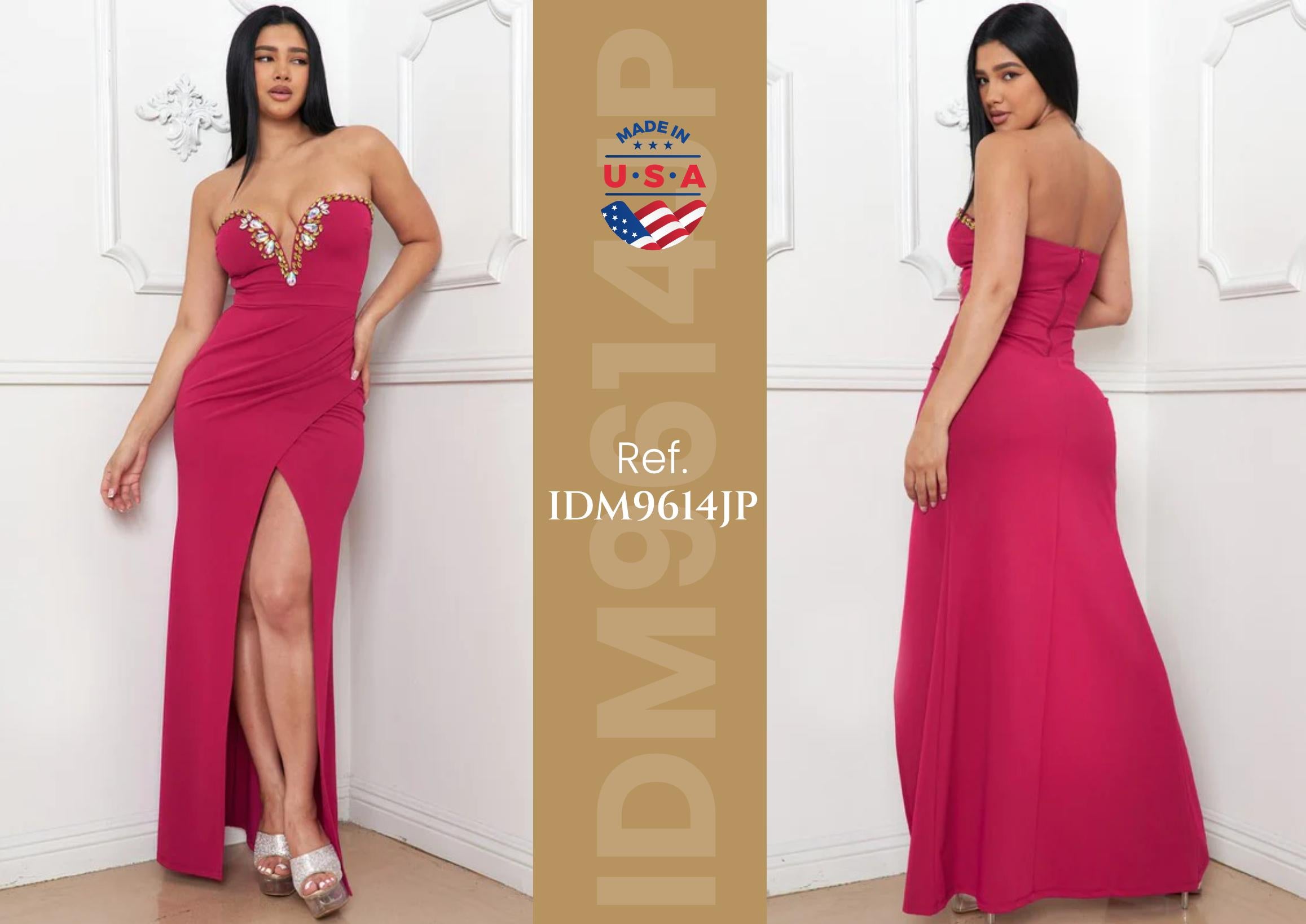 Ref. 003 -IDM9614JP Vestido de Fiesta Largo - Ropa Colombiana