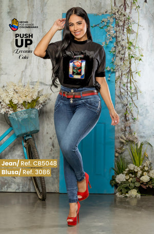 Ref. 041 -CB5048 Jean Levanta cola de moda - Ropa Colombiana