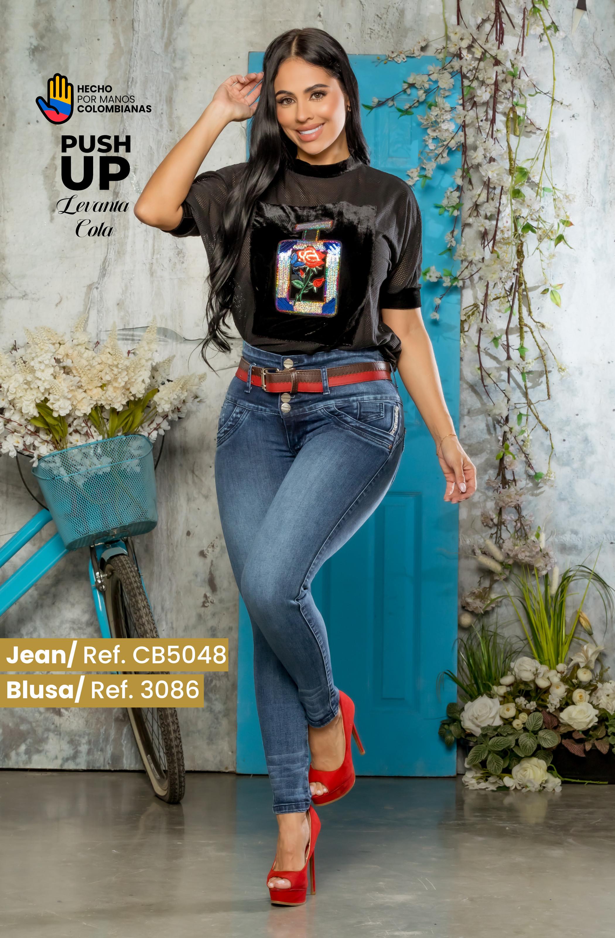 Ref. 041 -CB5048 Jean Levanta cola de moda - Ropa Colombiana