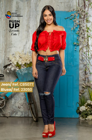 Ref. 041 -CB5077 Pantalón Vaquero Push Up para Dama - Ropa Colombiana